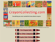 Tablet Screenshot of crayoncollecting.com